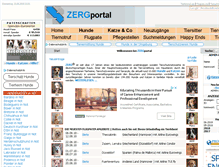 Tablet Screenshot of hundevermittlung.zergportal.de
